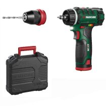PARKSIDE Akku-Bohrschrauber 12 V- PBSA 12  (ohne Akku, Ladegerät) & Koffer
