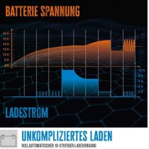 Güde Automatik Batterieladegerät GAB 12V/6V-10 A Inverter KFZ-Ladegerät / LiFePo4