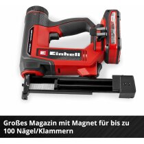 Einhell Akku-Nagler TE-CN 18/32 Li -18V,Tacker und  Nagler ( ohne Akku / Ladegerät ) Power X-Change