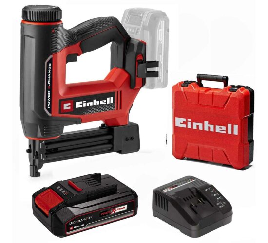 Einhell Akku-Nagler TE-CN 18/32 Li -18V,Tacker und  Nagler rmit Akku 2,5 Ah/ Koffer