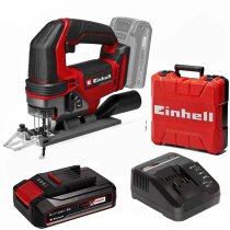Einhell 18V Akku-Stichsäge TE-JS 18/100 Li-mit Akku 2,5 Ah, Ladegerät, Koffer