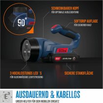 Güde Akku LED-Lampe L Handlampe, Arbeitslampe 18-0 18V, ohne Akku