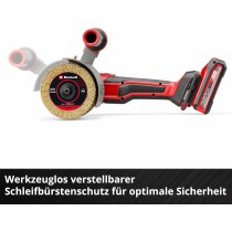 Einhell Professional Akku-Bürstenschleifer TP-BR 18/32 Li BL-Solo + Zubehör
