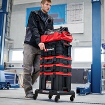 Einhell E-Case Rollbrett feststellbare Lenkrollen, Transport von Koffern Kisten