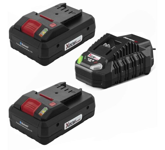 Starterset Parkside 2x Akku 20V - 4.0 Ah PAPS 204 und Ladegerät 4.5 A