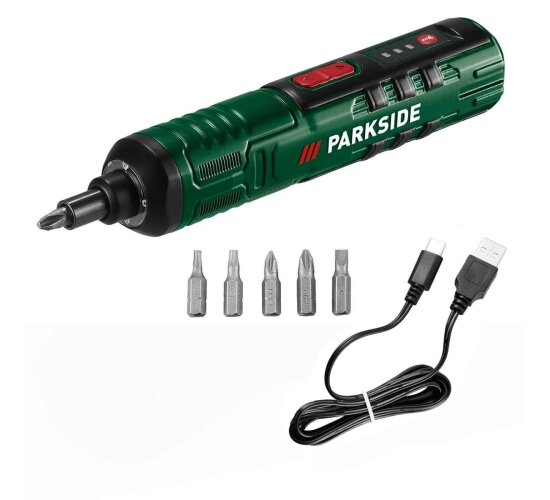 PARKSIDE 4 V Akku-Stabschrauber PARS 4 mit Ladekabel (ohne Netzteil)