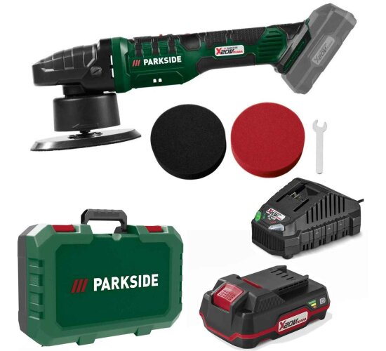 PARKSIDE 20 V Akku-Poliermaschine PPMA 20-Li, Akku 2.0 AAh / Ladegerät