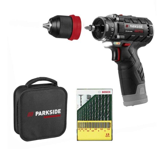 PARKSIDE PERFORMANCE 12V Akku-Bohrschrauber PBSPA 12+ Bosch Bohrerset