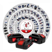 Güde Profi Rührwerk RW 18-602-30 mit 2 x Akku 6.0 Ah, Doppel Ladegerät, Tasche