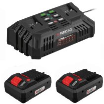 PARKSIDE Doppel Ladegerät PDSLG 20  mit 2 x Akku 4.0...