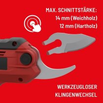 GÜDE Akku-Astschere GAS 4.0V-4.0 Li-Ion , USB Ladekabel