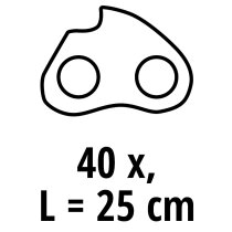 Einhell Sägekette 25, 3/8", 40 TG, 1,1 mm GE-LC 18/25 Li, GE-LC 18/25 Li