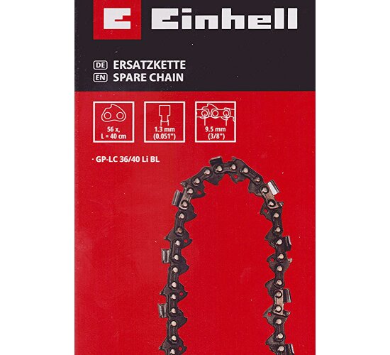 Einhell Sägekette 40 cm, 3/8", 56 TG, 1,3 mm GP-LC 36/40 Li
