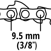 Einhell Sägekette 35 cm, 3/8", 52 TG, 1,1 mm GP-LC 36/35 Li