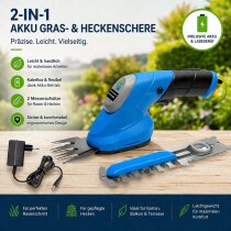 GÜDE Akku Gartenpflege-Set GPS 3,6V-1.5 LI-ION Grasschere Strauchschere