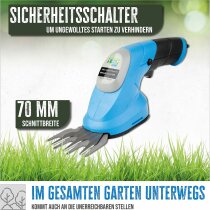 GÜDE Akku Gartenpflege-Set GPS 3,6V-1.5 LI-ION Grasschere Strauchschere