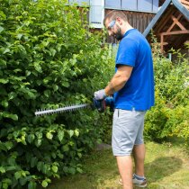 Güde Heckenschere HS 18 + Gras & Strauchschere, Akku 2.0 Ah & 3A Ladegerät