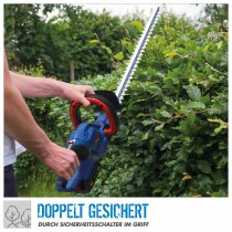 Güde Heckenschere HS 18 + Gras & Strauchschere, Akku 2.0 Ah & 3A Ladegerät