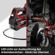 Einhell Professional Akku-Fettpresse TP-GR 18/690 Li -18V, 690 bar/10000 PSI,
