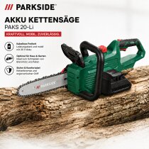 PARKSIDE Akku Kettensäge PAKS 20-Li  Solo Gerät