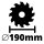 Einhell Handkreissäge TC-CS 1410 / 1410 W, Sägeblatt Ø190