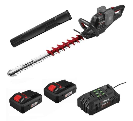 PARKSIDE PERFORMANCE 40V Heckenschere PPAHS 40 2x Akku PAPS 204-4.0 Ah Ladegerät