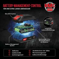 Güde Akku Astsäge GAK 18.1 Mini Kettensäge 18V, Akku 2.0 Ah Ladegerät 0,5 A, Automatische Kettenschmierung.