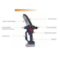 Güde Akku Astsäge GAK 18.1 Mini Kettensäge 18V, Akku 2.0 Ah Ladegerät 0,5 A, Automatische Kettenschmierung.