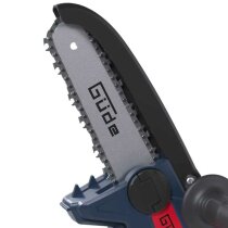 Güde Akku Astsäge GAK 18.1 Mini Kettensäge 18V, Akku 2.0 Ah Ladegerät 0,5 A, Automatische Kettenschmierung.