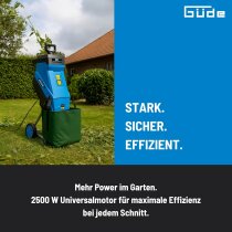 Güde Messer Gartenhäcksler GH 2501 Astdicke 45 mm 2500 W Fangsack 45 L