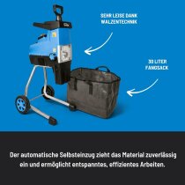 Güde Walzen Gartenhäcksler GH 2801 SILENT 2800 W,Astdicke 45 mm
