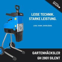 Güde Walzen Gartenhäcksler GH 2801 SILENT 2800 W,Astdicke 45 mm