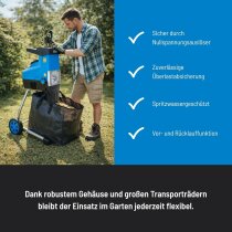Güde Walzen Gartenhäcksler GH 2801 SILENT 2800 W,Astdicke 45 mm