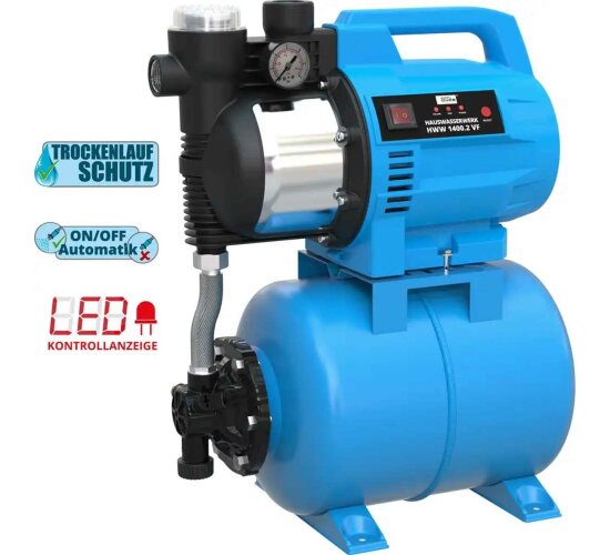 Güde Hauswasserwerk HWW 1400.2 VF (1400 W, Kesselinhalt: 24 l, 4800 l/h,