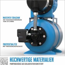 Güde Hauswasserwerk HWW 1100.2 VF (1100 W, Kesselinhalt: 24 l, 4600 l/h,