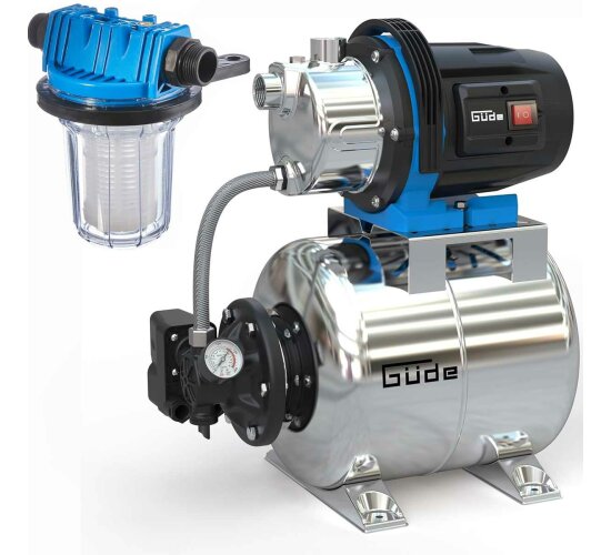 Güde Hauswasserwerk  HWW 1000 ES (1000 W,, Kessel 20 l, 3600 l/h, Wasserfilter