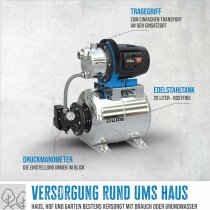 Güde Hauswasserwerk  HWW 1000 ES (1000 W,, Kessel 20 l, 3600 l/h, Wasserfilter