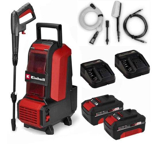 Einhell Akku-Hochdruckreiniger HYPRESSO 36/105 18V, 105 bar. 2 x Akku 4.0 Ah