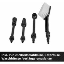 Einhell Akku-Hochdruckreiniger HYPRESSO 36/105 18V, 105 bar. 2 x Akku 4.0 Ah