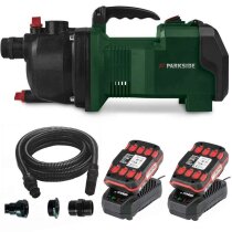 PARKSIDE 40V Akku-Gartenpumpe PGPA 40-Li + 2 x Akku /...
