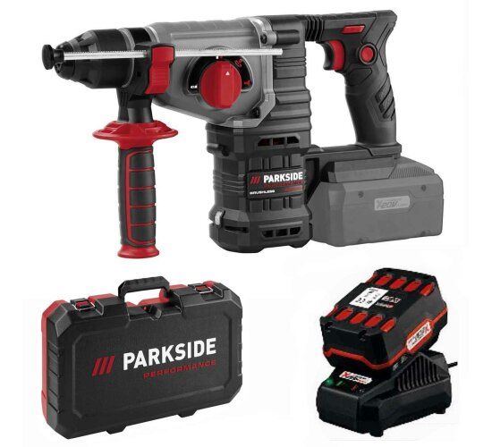 PARKSIDE PERFORMANCE Akku Kombihammer 20 V PPAKH 20-Li 4.0 Ah Akku Ladegerät C3