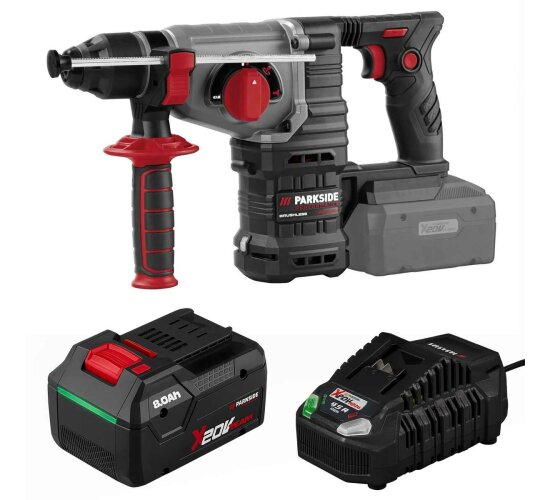 PARKSIDE PERFORMANCE Akku Kombihammer 20V PPAKH 20-Li 8.0 Ah Akku PAPP, Ladegerät C3