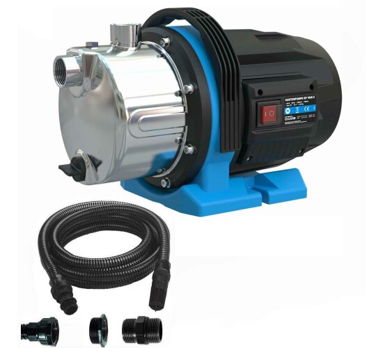 Güde Gartenpumpe GP 1045 E 1000 W, 4500 l/h,Saugschlauch 4m, Gartenbewässerung