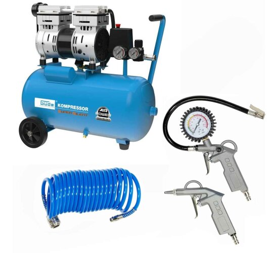 Güde Flüster Kompressor Airpower 150/8/24 SUPER SILENT nur 49 db extrem Leise