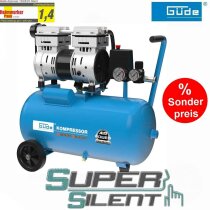 Güde Flüster Kompressor Airpower 150/8/24 SUPER SILENT nur 49 db extrem Leise + Druckluftset