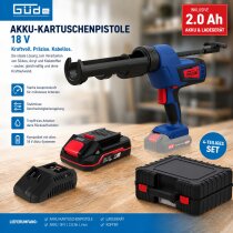 Güde Akku Kartuschenpresse 18V mit Akku /...