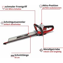 Einhell Akku-Heckenschere ARCURRA 18/55 Akku 4.0 Ah, Ladegerät 18V Power x-Change