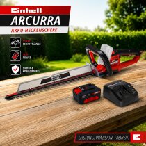 Einhell Akku-Heckenschere ARCURRA 18/55 Akku 4.0 Ah, Ladegerät 18V Power x-Change