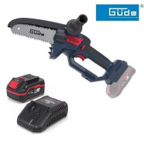 Güde Akku Astsäge GAK 18.1 Mini Kettensäge 18V, Akku 4.0 Ah Ladegerät 3 A