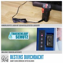 Güde Akku Regenfasspumpe 12V RFP 12-201-04 Gartenpumpe mit Akku + Ladegerät